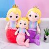 Cute Mermaid Doll Throw Pillow Plush Toy Aquarium Mermaid Doll Children's Birthday Gift