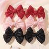 2 шт. 4,3 дюйма Заколки для волос с бантами из органзы для девочек Милые детские заколки-банты Сладкие детские заколки-бабочки Аксессуары для волос принцессы для девочек Подарок