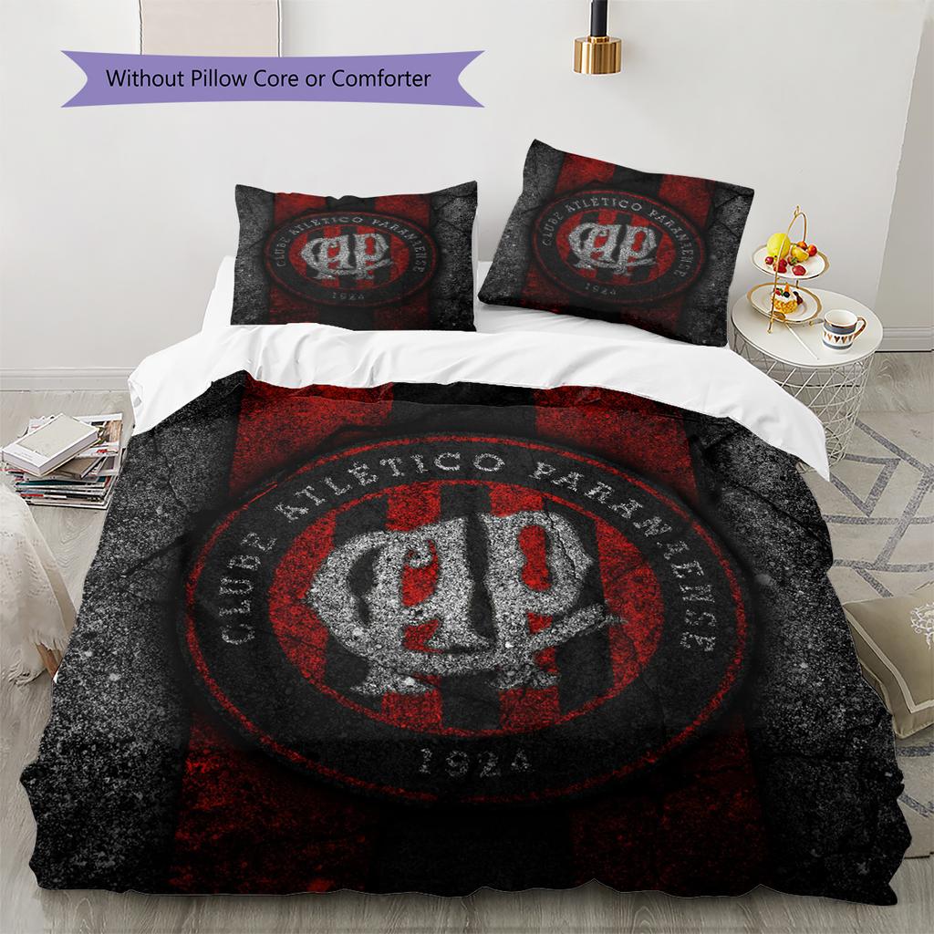 Club Athletico Paranaense Pattern Bedding Home Decoration Birthday Gift (1 * duvet cover + 2 * pillowcase, without core)