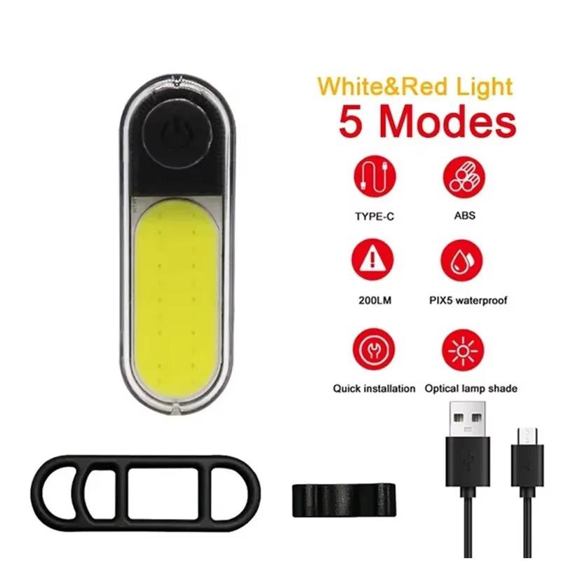 BUCKLOS COB Велосипедные Фонари Велосипедный Фонарь USB Перезаряжаемый Велосипедный Задний Фонарь Водонепроницаемый Дорожный Горный Велосипед Задние Фонари Велосипедная Лампа