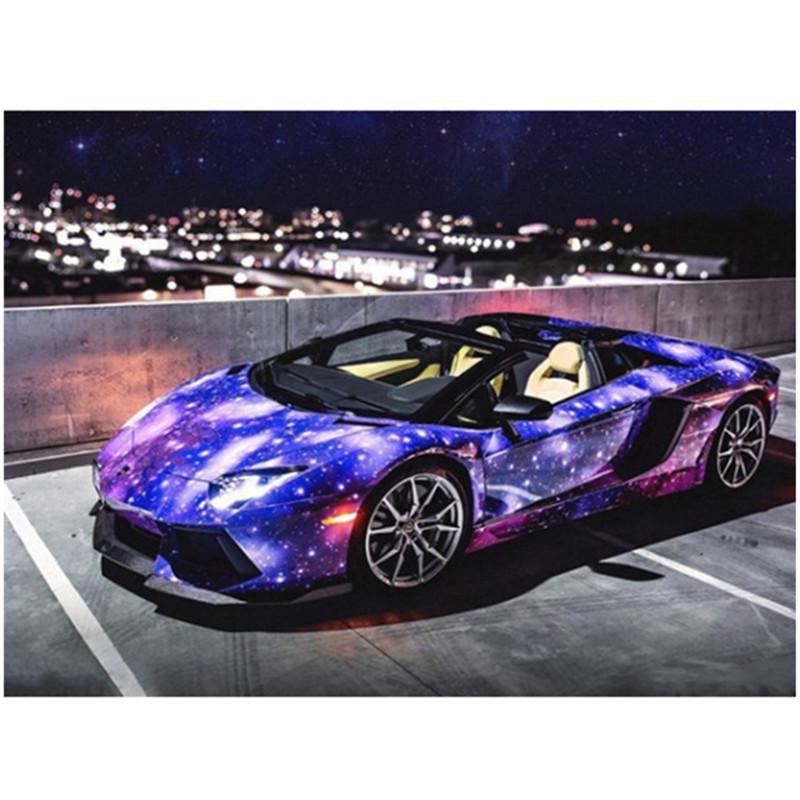 5D DIY Алмазная картина Крутой спортивный автомобиль Алмазная вышивка Наборы для вышивки крестом Домашний декор Подарки ручной работы