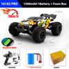4x4 Remote Control Car 16101PRO/16102PRO Brushless 4WD 70KM/H 2.4G RC Car Electric High Speed Off-Road Drift Toys for Children
