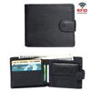 Leather Wallet Buckle Multi Card Slot Large Capacity Men's Wallet with ID Window and Coin Purse