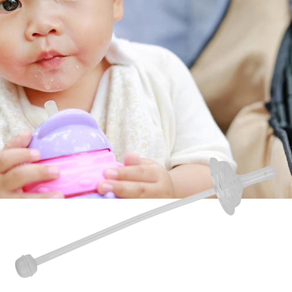 4pcs Straws Professional Food Grade Silicone Straw Wide Mouth Baby Sippy Straws Baby Drinking