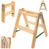 KADAX Wooden Ladder Stepladder Wide Steps Painting