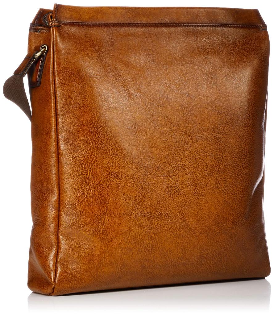 L'Ompresse Archaic Shoulder Bag, Made in Japan, Cowhide Leather, Brown, 71862