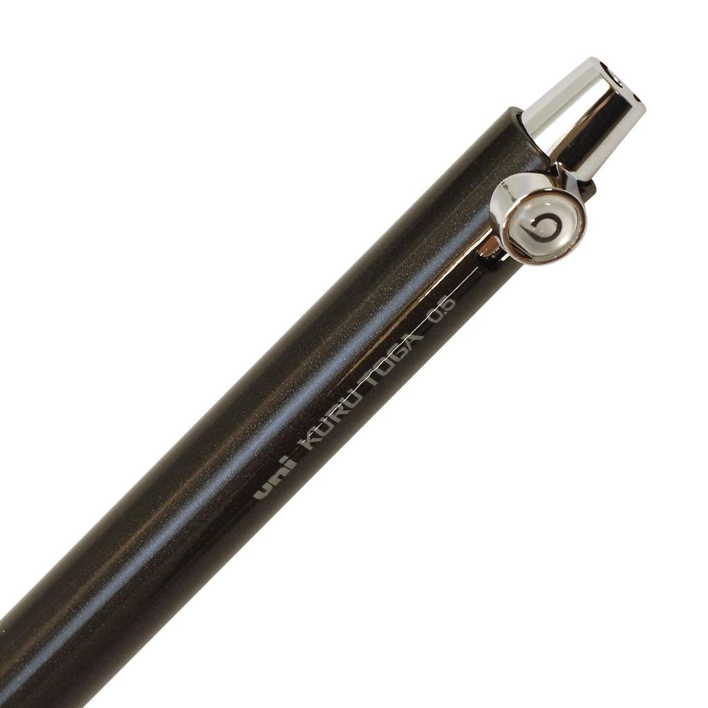 Mitsubishi Pencil Механический карандаш Kurutoga с резиновой грифельной частью, черный, 0,5 M56561P.24