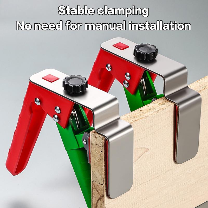 Фиксирующий зажим для передней панели ящика для деревообработки с регулируемой шириной для шкафов разного размера, безопасное и простое использование
