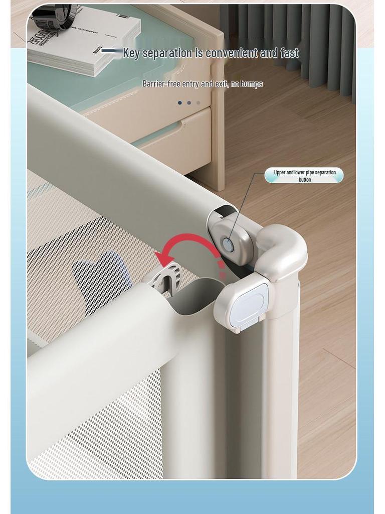 Nuofanya Three-Sided Bed Rail: Baby Anti-Fall Guard, Anti-Drop Barrier, Child Safety Baffle, Bed Guardrail.
