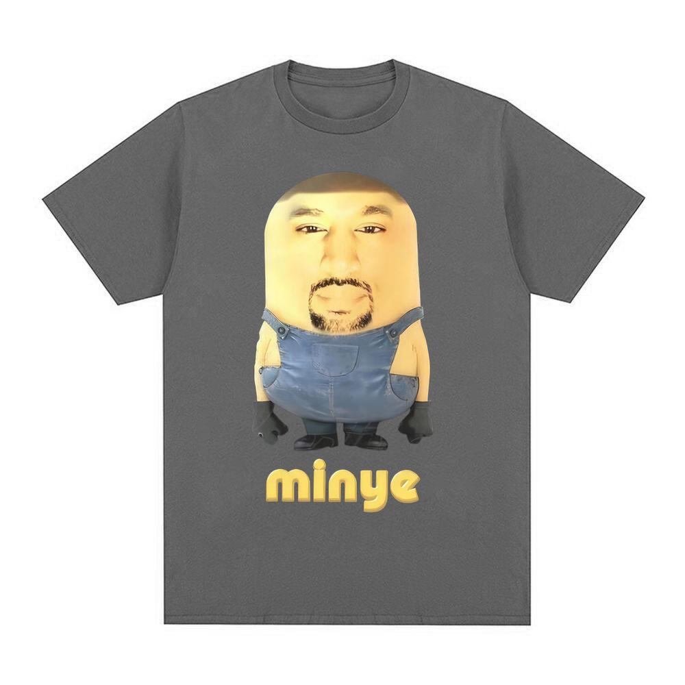 Minye Minion Face Print Tshirt Funny Meme Style Casual Wear Streetwear Unisexs Tshirt