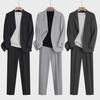 Men's Lightweight Spring/Summer Business Casual Suits - Stylish, Loose-Fit Jackets