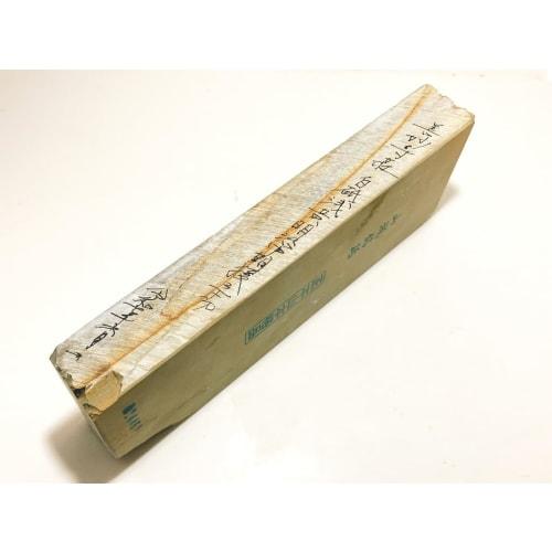 Natural whetstone, Masamotoyama, Yamashiro brand, Ukyo-ku Umegahata, white whetstone, pale yellow, mid-Meiji period, 30-cut, #62, 1,325g