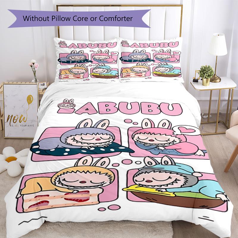 Labubu Bed Linen Set Suitable For Bedrooms Lightweight Christmas Gift