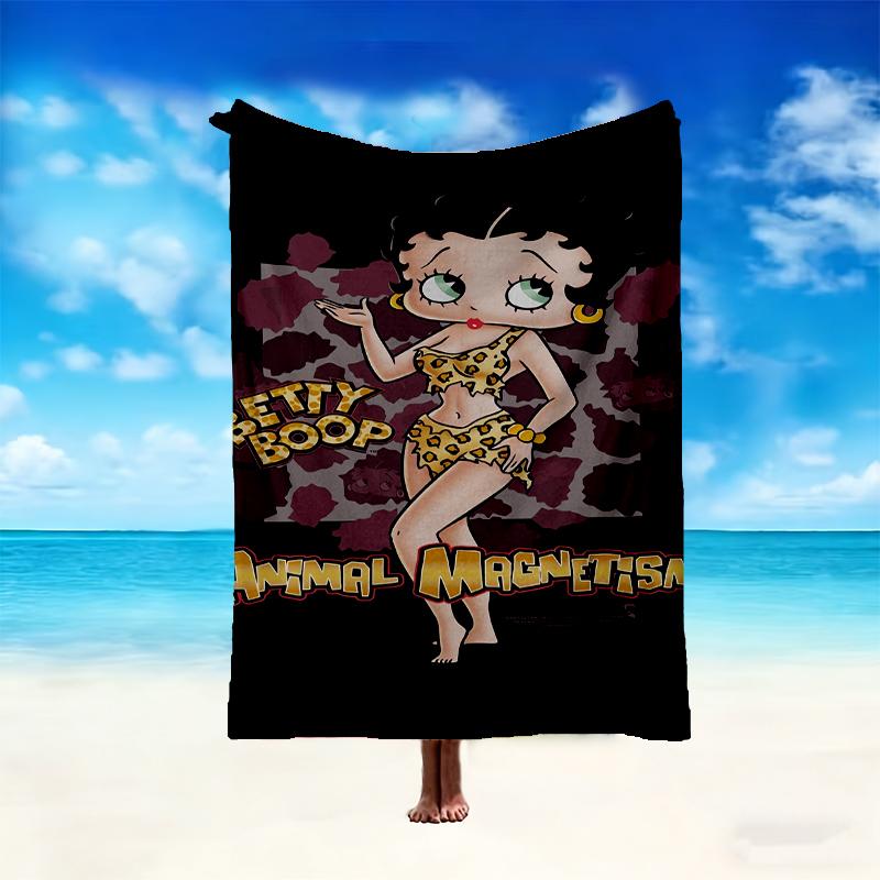 1pc Betty Boop Blanket, Super Cozy Printed Home Blanket, All-Season Warmth