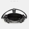 Punk Y2K Retro Rivet Shoulder Bag Oil Wax Leather Spicy Girl Motorcycle Bag Korean Multi-pocket Crossbody Bags Streetwear