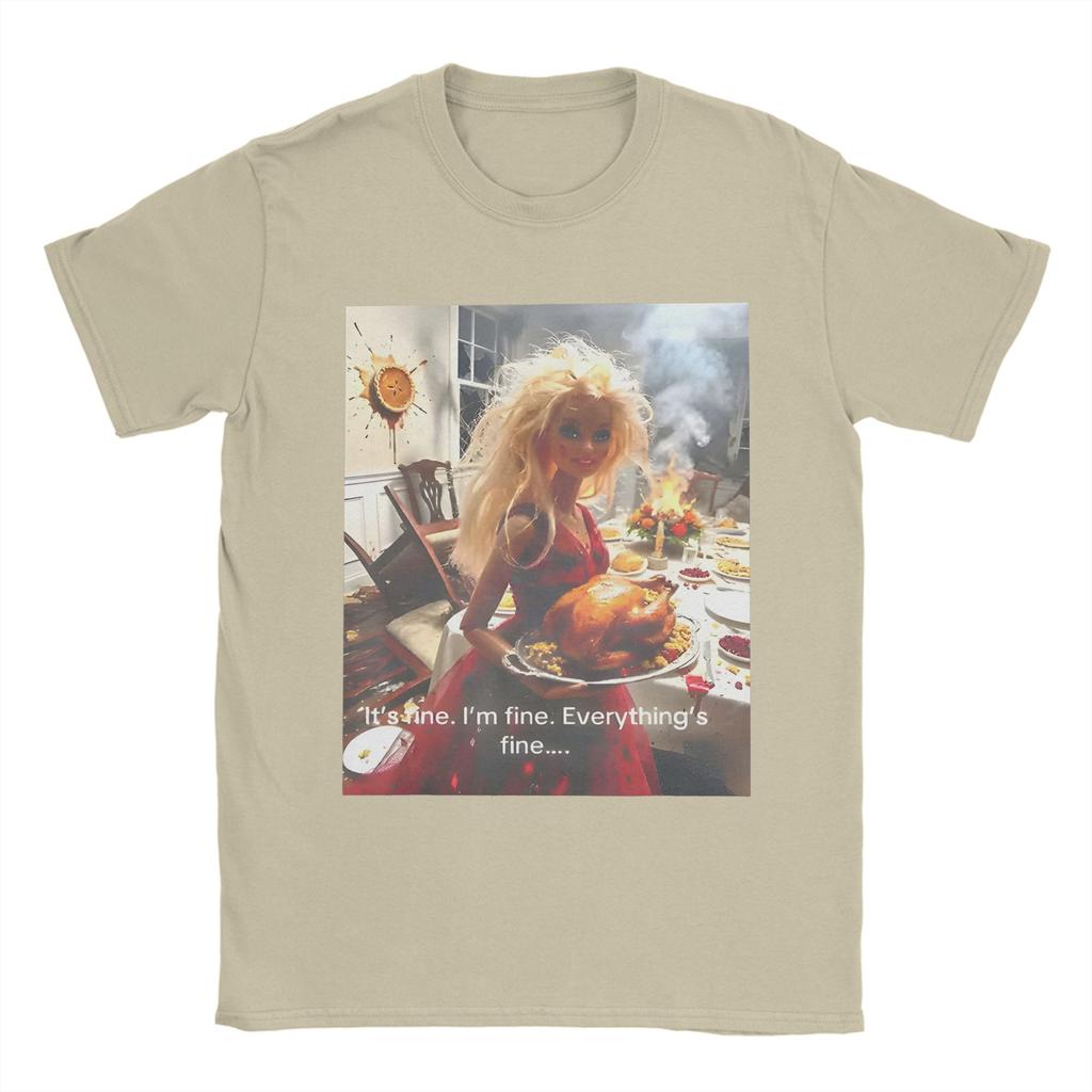 Disgusting Doll Face Meme Pure Cotton T Shirt For Unisex Beach Y2K Basic TShirts O Neck Trending Tee Shirt Oversized Clothing