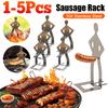 1-5 шт. Забавная стойка для сосисок Держатель для сосисок BBQ Стоящий человек Плиты Нержавеющая сталь 304 для кемпинга Барбекю на открытом воздухе Пикник BBQ