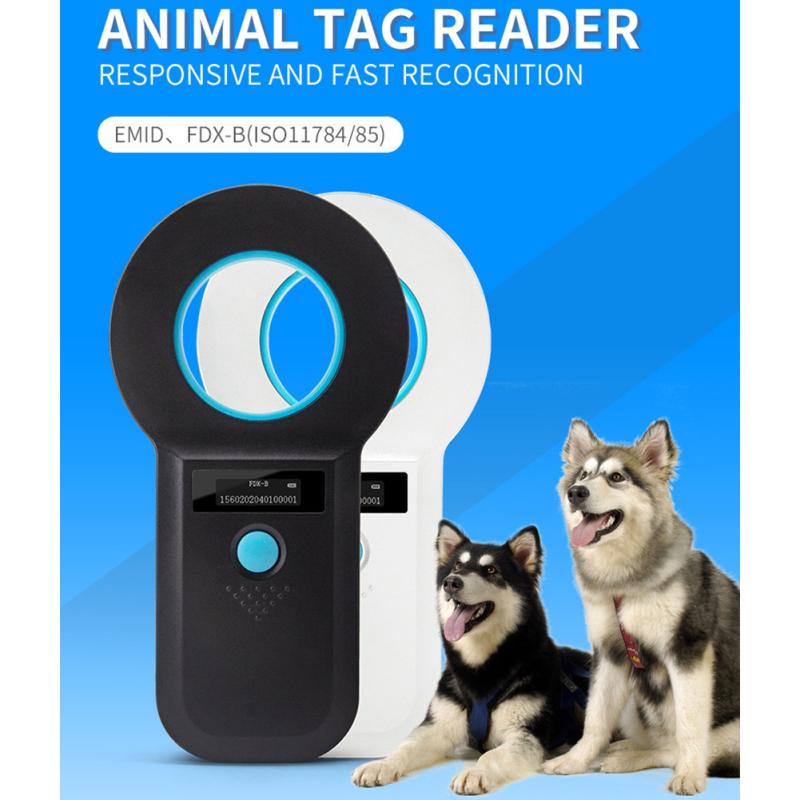 Сканер для домашних животных Перезаряжаемый OLED-экран Сканер чипов для животных ISO11784(85)/FDX-B/EMID 10/15 бит