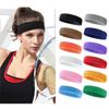 Towel Material Solid High Eleastic Thick Sweat Absorbing Running Cycling Outdoor Sports Sweatband Headband Hair Band