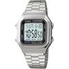 Casio A178WA-1A Illuminator Цифровые часы Браслет из нержавеющей стали Черный 33 мм