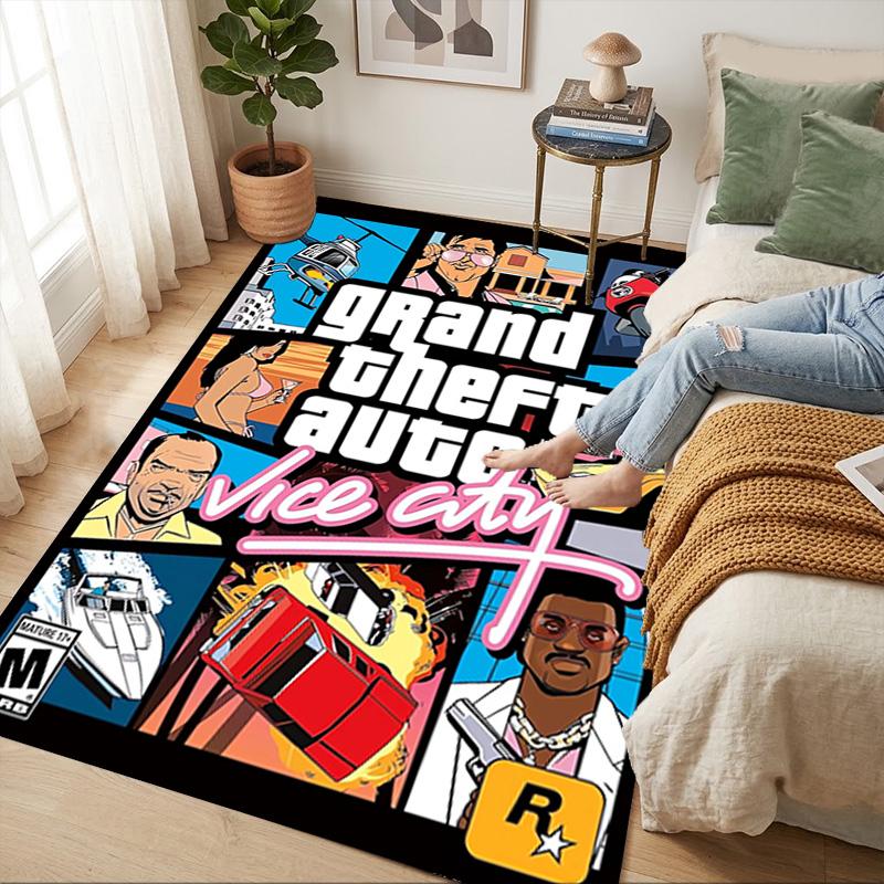Vice City Living Room Nonslip Area Rug Soft Carpet For Bedroom Game Playroom Sofa Office Home Decor Doormat Christmas Gift C926423