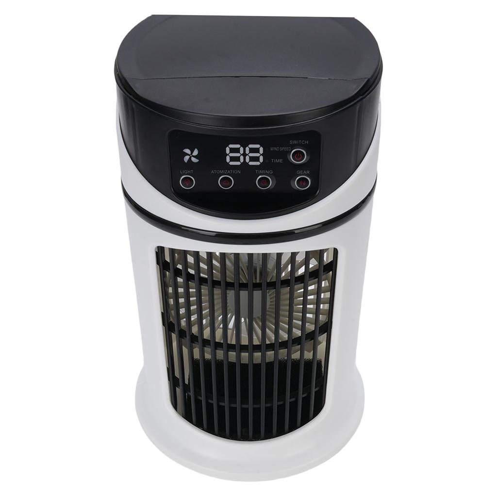 Портативный вентилятор-кондиционер 4 в 1, 6 скоростей ветра, резервуар для воды большой вместимости 300 мл, воздух