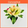 Faux Peony Flower Pot With Silk And Plastic Material For House Decor And Indoor Garden