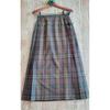 Used Laura Ashley Wrap Skirt Long Skirt Check Wool Made In England