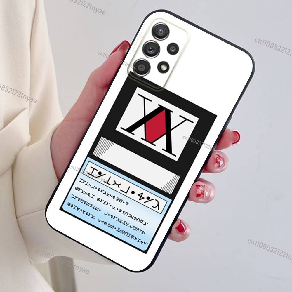 Hxh Hunter X Hunter License Phone Case For Samsung S24,21,22,23,30,Ultra,20,Plus,Note,10,9,Black soft silicone case