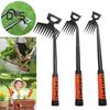 Инструмент для удаления сорняков с эргономичной нескользящей ручкой, 5 зубцов, легко чистится, многофункциональный инструмент для удаления сорняков, инструмент для рыхления почвы