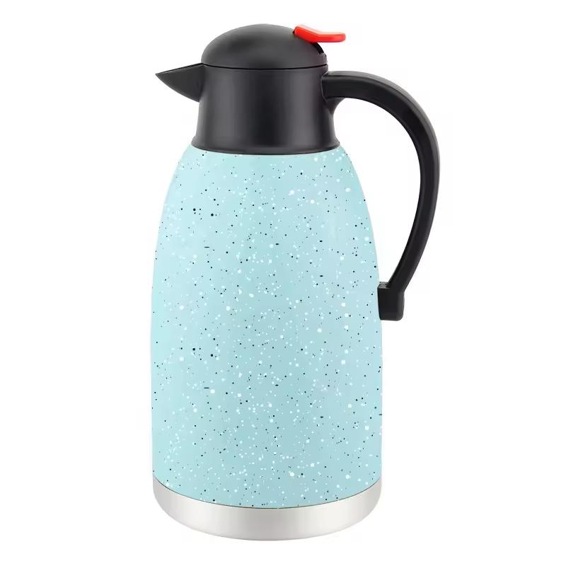 Stainless Steel Double Wall Vacuum Hot Water Kettle Insulated Thermal Tea Coffee Pot for Outdoor Camping