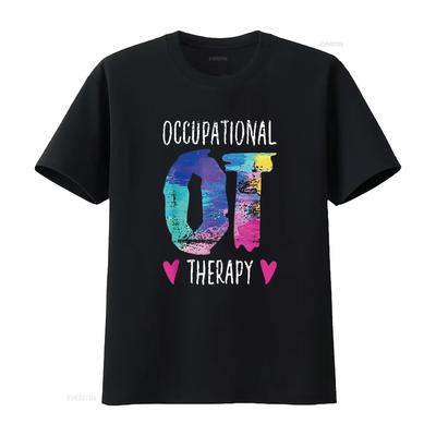 Женская футболка OTA Occupational Therapy Therapist, цветная, винтажная, стираная, эластичный топ для повседневной носки, удобный