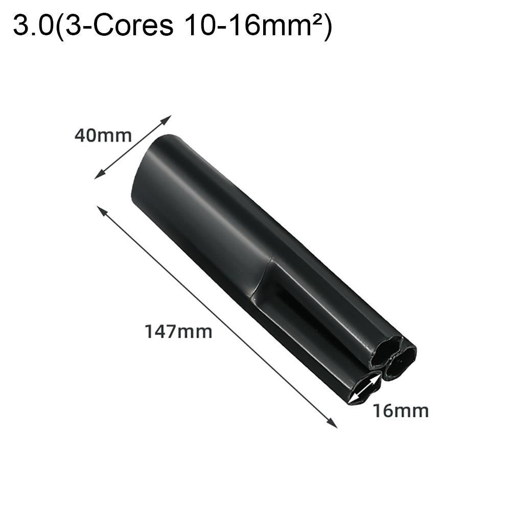 New 2/3/4/5/Core Heat Shrink Wrap Tube With Glue Waterproof Insulation Sleeve Black Separate Branch Splitter