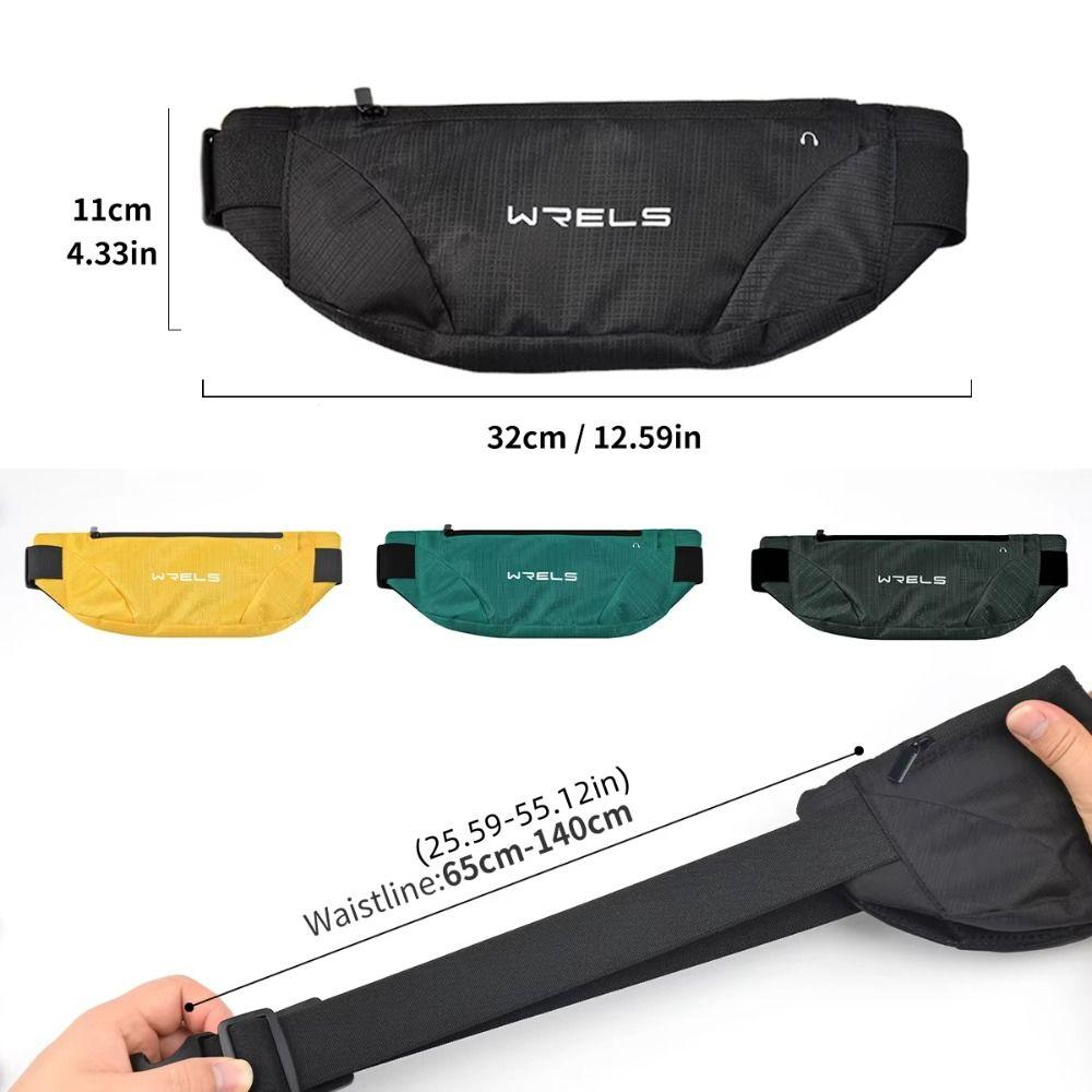 Waterproof Mobile Phone Bag Headphone Hole Sports Fanny Pack Running Waist Bag Gym Fitness