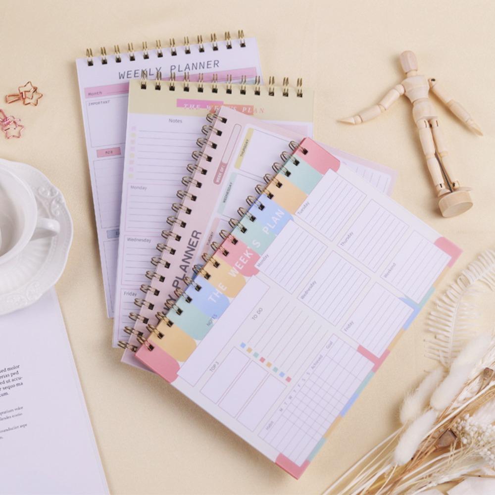 Plan Book To Do List Notebook Stationery Weekly Planner Notebook Schedule Book  Daily Plan