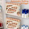 Refrigerator Auto Rolling Egg Dispenser 4 Tiers Auto Rolling Egg Storage Dispenser Rack Reusable Food-Grade Preservation Box