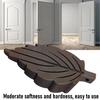 2 Pcs 3.62x1.77x0.79in Door Wedge Stopper TPR Leaf Shape Stopper Under Draft Stopper  for Home Use