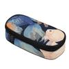 Pencil Pouch Durable 300D Polyester Spacious Storage Secure Zipper with Main Compartment Mesh Pocket and Pen Slots for Boys Girls