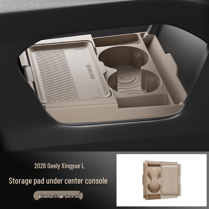 Dustproof Silicone Storage Box for Geely Xingyue L - Center Console Organizer for 26 Models.