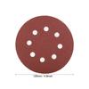 50 шт., 125 мм, шлифовальные диски круглой формы, 40, 60, 80, 120, 240 #, наждачная бумага с 8 отверстиями