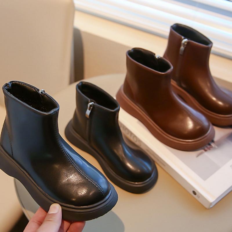 Ботинки Martin для девочек, осенние и зимние, новые детские ботинки для девочек, иностранные, черные, короткие, весенние и осенние, одинарные ботинки