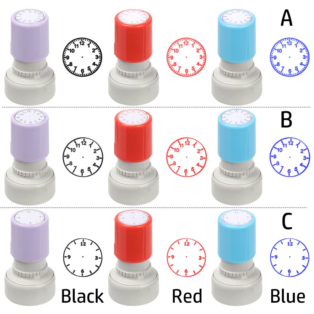 Seal Stamps Teaching Aids Clock Dial Student Teaching Tools Learning Recognition Clock Stamp