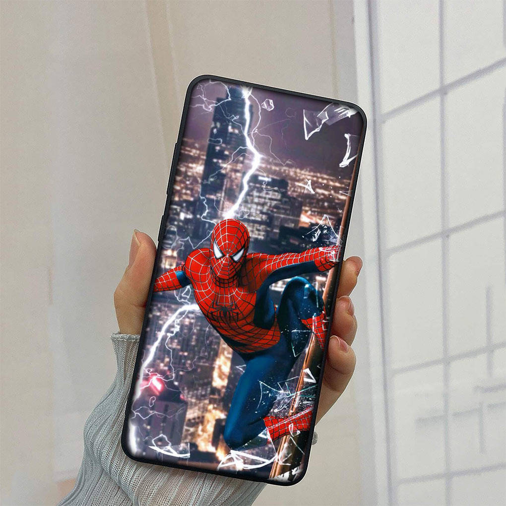 Для Samsung Galaxy S24 S23 iPhone 15 14 Xiaomi Redmi Note 13 12 11 Pro Max X 8 7 9 10 XR OPPO A15 Huawei чехол для телефона Человек-паук Marvel Человек-паук чехол