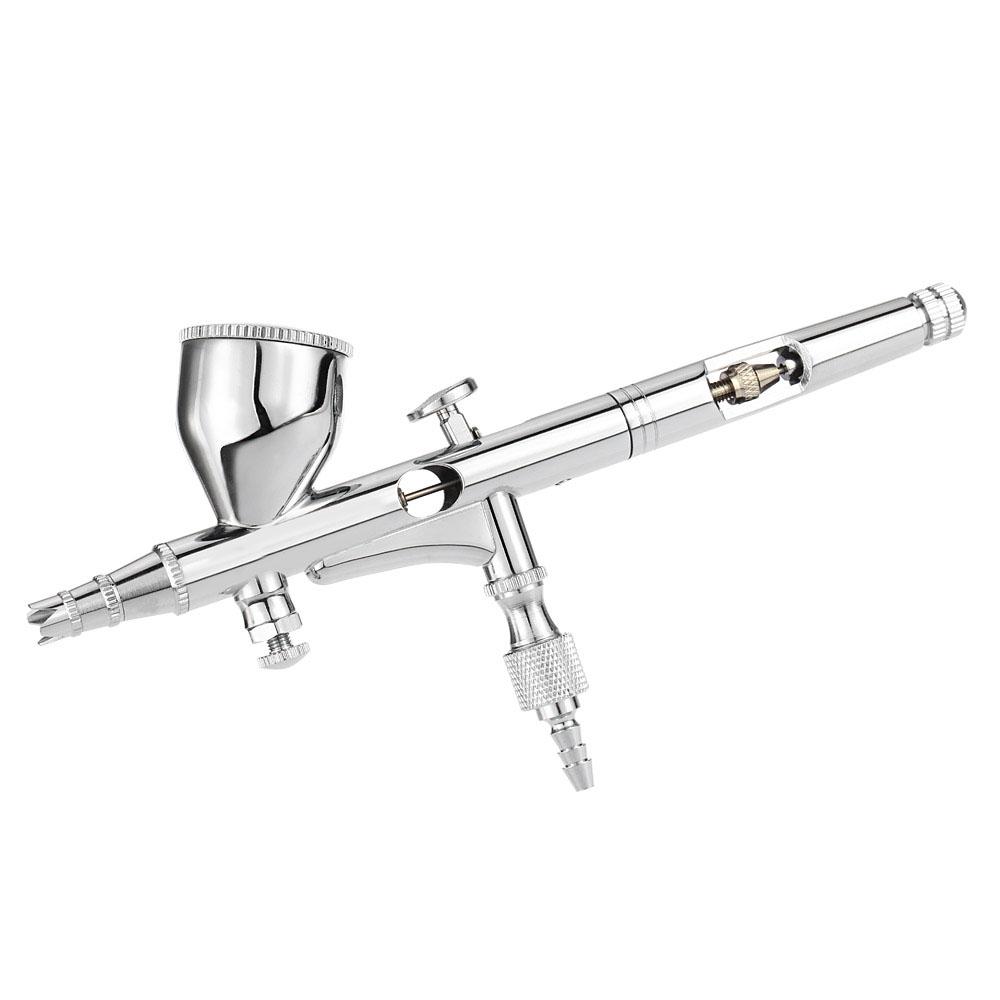 KKmoon Professional Gravity Feed Airbrush Set for Art Painting Tattoo Paint Hobby Spray Model Air Brush Nail Tool 0.2mm