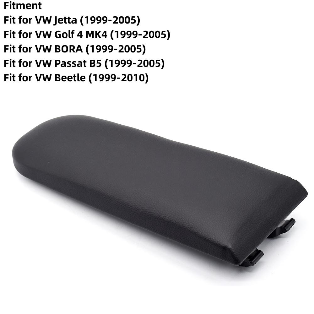 1PC Leather Car Armrest Latch Lid Center Console Cover Protector Cap For VW Jetta Golf 4 MK4 BORA Passat B5 Beetle Polo 6R 9N