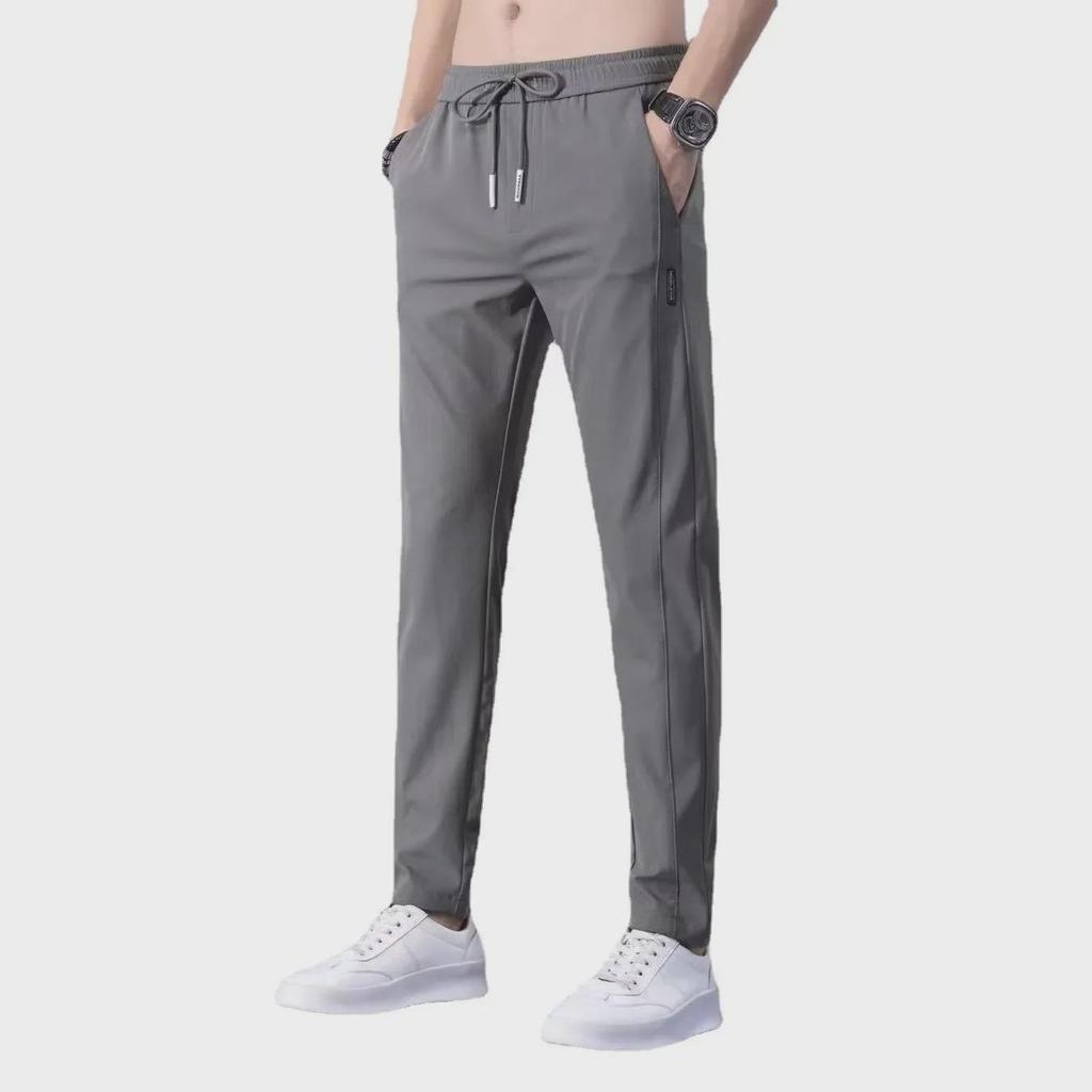 Men's Summer Ice Silk Breathable Loose Straight Sports Trousers