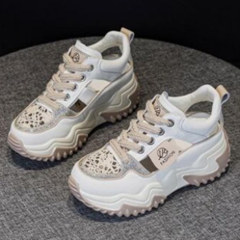 New Arrivals Open Run Women Height Increasing Lace Up Sneakers