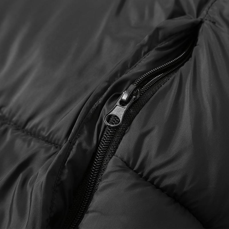 Зимняя мужская куртка без рукавов с капюшоном, парка, повседневный толстый теплый черный жилет для мужчин, верхняя одежда