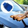 Рукавица для мойки автомобиля, безворсовая, с высокой впитывающей способностью, с высокой плотностью, для удаления грязи, неабразивная, машинная стирка, автомобиль