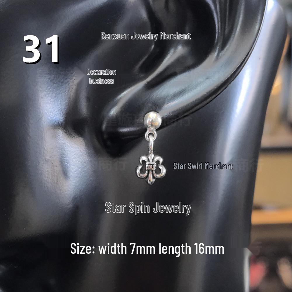 Новые висячие серьги G-Dragon с цветными бриллиантами для мужчин и женщин, белая медь, тайское серебро, серебряная игла s925